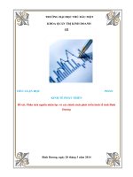 Phân tích nguồn nhân lực và các chính sách phát triển kinh tế tỉnh bình dương 