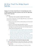 tiểu luận kê khai thuế thu nhập doanh nghiệp 