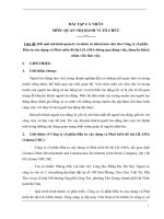 Đổi mới mô hình quản lý cá nhân và nhóm làm việc cho công ty cổ phần đầu tư xây dựng và phát triển đô thị LILAMA