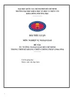 tư tưởng ngoại giao hồ chí minhtrong thời kì kháng chiến chống pháp (1946 1954) 