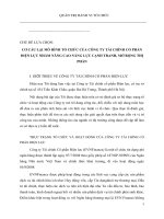 CƠ cấu lại mô HÌNH tổ CHỨC của CÔNG TY tài CHÍNH cổ PHẦN điện lực NHẰM NÂNG CAO NĂNG lực CẠNH TRANH, mở RỘNG THỊ PHẦN