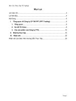 báo cáo thực tập tại phòng IT của công ty cổ phần thương mại FPT (FPT trading)  