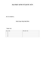 làm rõ mức độ thất bại thị trường tại việt nam so với thể giới và so với thời gian trước hội nhập 