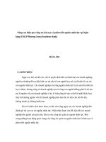Nâng cao hiệu quả công tác đào tạo và phát triển nguồn nhân lực tại ngân hàng TMCP phương nam