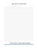 Báo cáo thực hành quản trị mạng linux 