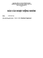 tiểu luận xã hội học danh nhân herbert spencer 