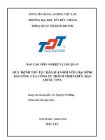 Phân tích quy trình thủ tục hải quan đối với loại hình gia công xuất nhập khẩu 