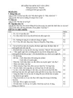 ĐỀ KIỂM TRA môn NGỮ văn lớp 8 