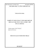 Nghiên cứu phân tích và tổng hợp thiết kế động lực học tối ưu máy lái điện   khí tên lửa đối hải (tt) 
