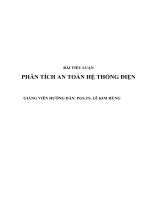 phân tích an toàn hệ thống ðiện 