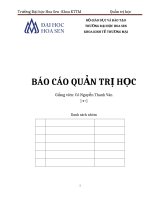 phân tích thiệt hại cũng như cải thiện chất lượng banh tenis của hãng thể thao penn racquet và lý do tại sao phải hợp tác với công ty r p fetchem 
