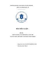 khủng hoảng tài chính đông á 1997 1998 nguyên nhân, diễn biến và bài học kinh nghiệm 