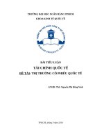 thị trường cổ phiếu quốc tế 