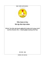 Tìm kiếm một doanh nghiệp bất kì phân tích 8 mảng vấn đề của peter drucker đề ra – doanh nghiệp samsung việt nam  