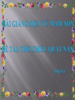 Bài giảng điện tử mầm non đề tài Thơ chiếc quạt nan (lớp Lá)