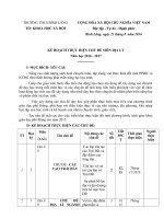 Kế hoạch chủ đề Địa Lý 6,7,8,9