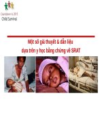 Một số giả thuyết & dẫn liệu  dựa trên y học bằng chứng về SRAT