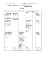 ĐỀ KIỂM TRA học kỳ i  sử 7  ma trận 