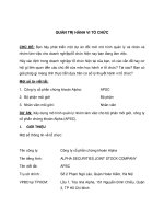 Phân tích nhóm làm việc hiệu quả tại công ty cổ phần chứng khoán alpha 