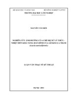Nghiên cứu ảnh hưởng của chế độ xử lý thủy   nhiệt đến khả năng dán dính của gỗ keo lá tràm (acacia auriculiformic) 