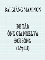 Bài giảng điện tử mầm non đề tài Ông già Noel và đời sống (lớp Lá)