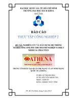 nghiên cứu và xây dựng hệ thống marketing online cho doanh nghiệp family medical practice 