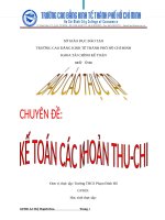 kế toán các khoản thu chi tại trường THCS phạm đình hổ 