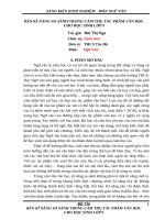 RÈN kĩ NĂNG SO SÁNH TRONG cảm THỤ tác PHẨM văn học CHO học SINH lớp 9 