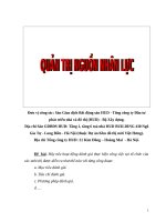 Bản mô tả công việc tại công ty XD HUD 