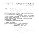 dap an kiem tra ngu van lop 11 hoc ky 1 nam hoc 2016 2017 