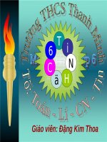 TRÌNH BÀY CÔ ĐỌNG BẰNG BẢNG