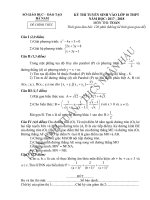 2017 2018 vào 10 toán hà nam 