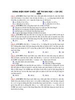 TÓM TẮT LÍ THUYẾT LÍ 12 + BÀI TẬP DÒNG điện XOAY CHIỀU 