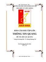 đề tài bộ lọc quang 