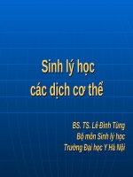 Bổ sung ngoài sinh lý các dịch cơ thể he BS 2014 