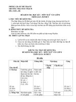 ĐỀ KIỂM TRA mon van học kì 1, lớp 8, năm học 2011  2012 