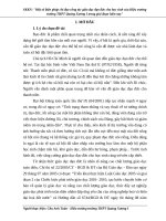 Một số biện pháp chỉ đạo công tác giáo dục đạo đức cho học sinh của hiệu trưởng trường THPT quảng xương i trong giai đoạn hiện nay 