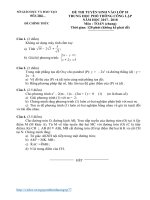 2017 2018 vào 10 toán bến tre 