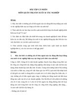 yếu tố bên ngoài nào tác động đến hoạt động sản xuất và tác nghiệp hiện nay tại công ty 