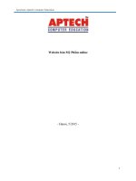 Báo cáo website bán mỹ phẩm 