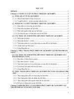 định hướng và giải pháp phát triển du lịch biển tại thành phố đà nẵng đến năm 2020 