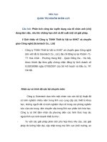 Phân tích công tác tuyển dụng tại công ty SCIENTECH