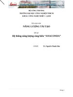Hệ thống năng lượng sóng biển ANACONDA