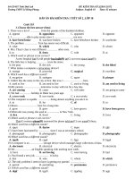 dap an kiem tra 1 tiet mon tieng anh lop 10 lan 2 hk1 nam hoc 2016 2017 