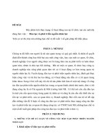 THỰC TRẠNG CÔNG tác đào TAO PHÁT TRIỂN NGUỒN NHÂN lực TAI sở TNMT TỈNH