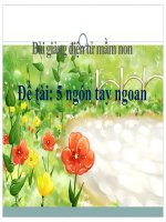 Bài giảng điện tử mầm non đề tài 5 ngón tay ngoan (lớp Lá)