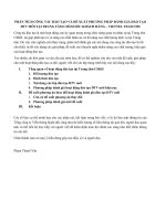 PHÂN TÍCH CÔNG tác đào tạo và đề XUẤT PHƯƠNG PHÁP ĐÁNH GIÁ đào tạo ĐTV mới tại TRUNG tâm CHĂM sóc KHÁCH HÀNG