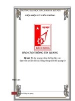 Bộ lọc quang cộng hưởng bậc cao dựa trên sự liên kết sai hỏng trong tinh thể quang tử 