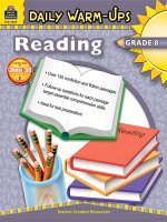 Daily warm ups reading grade 8 