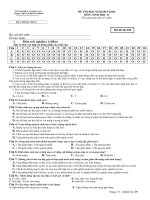 Đề kiểm tra  Đề thi  SINH 11 209 (1) 